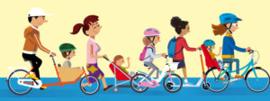 Se déplacer à vélo avec des enfants